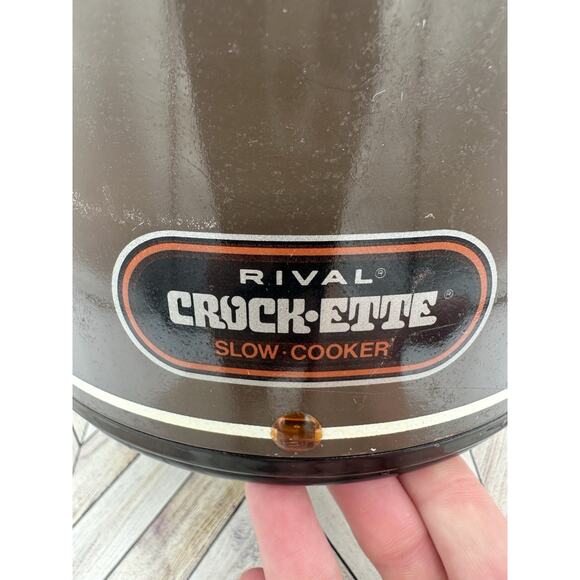 Vintage Rival Crock-Ette Stoneware Slow Cooker Model 3200/2 Quart - TESTED Vtg - Picture 3 of 9